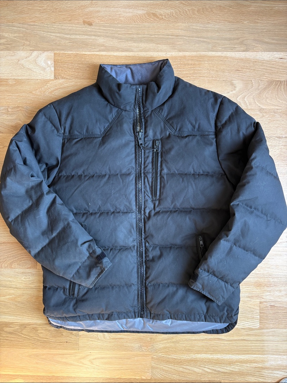 MOUNTAIN KHAKIS | Waxed Black Quilted Puffer Jacket